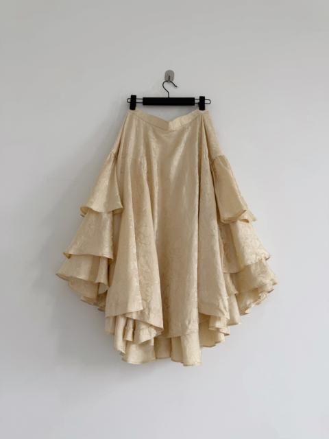Comme Des Garçons Comme Des Garcons Midi Silk Skirt