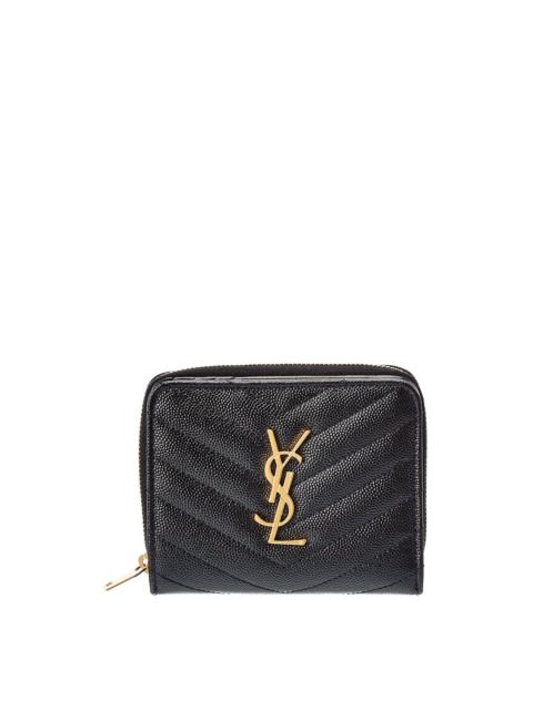 SAINT LAURENT Saint Laurent Monogram Leather Card Case