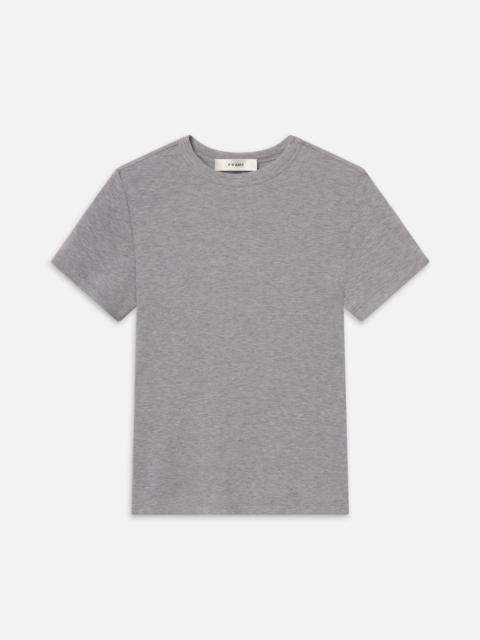 FRAME The Rib Baby Tee in Heather Grey