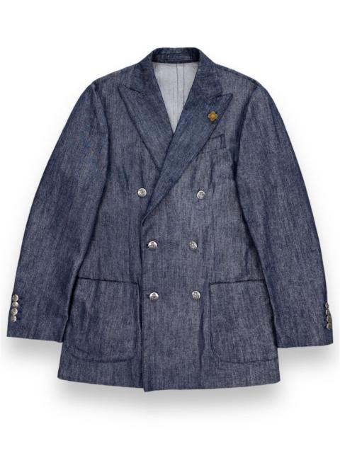 LARDINI Lardini Double Breasted Denim Jacket