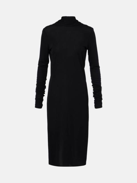 TOTEME Draped jersey midi dress