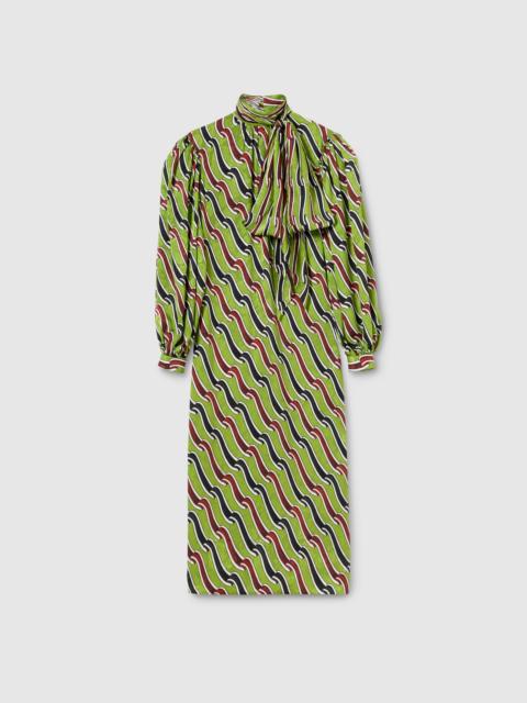 GUCCI Printed silk dress