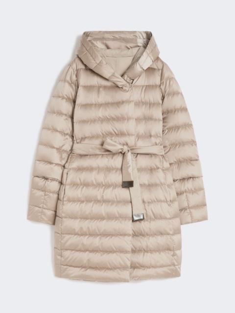 Max Mara NOVEF Reversible down jacket in water-repellent satin