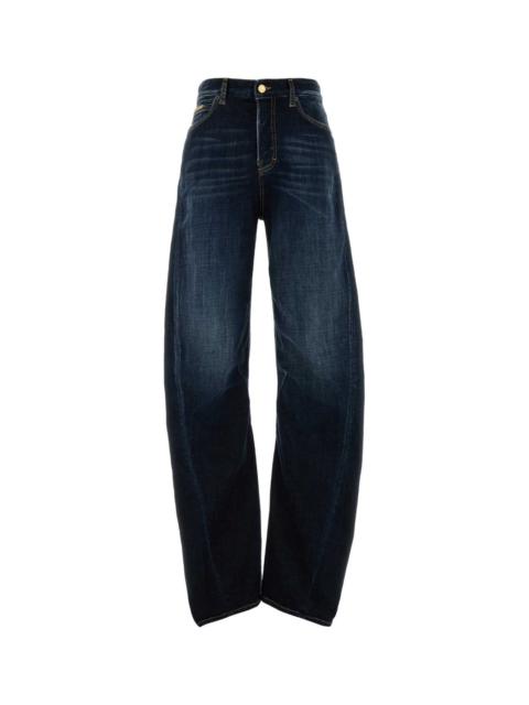 DSQUARED2 Dsquared Women Stretch Denim 2D Twisted Wide-Leg Jeans