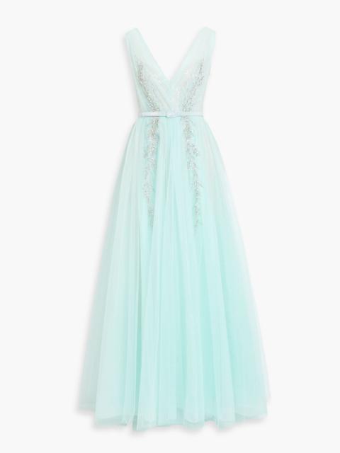 Other Designers Embellished tulle gown