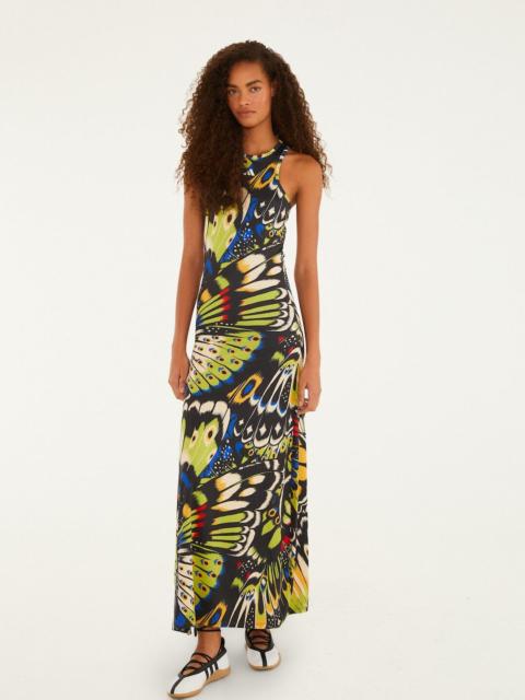 FARM RIO Colorfly Green Adidas Dress