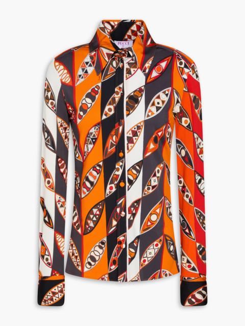 PUCCI Printed stretch-jersey shirt