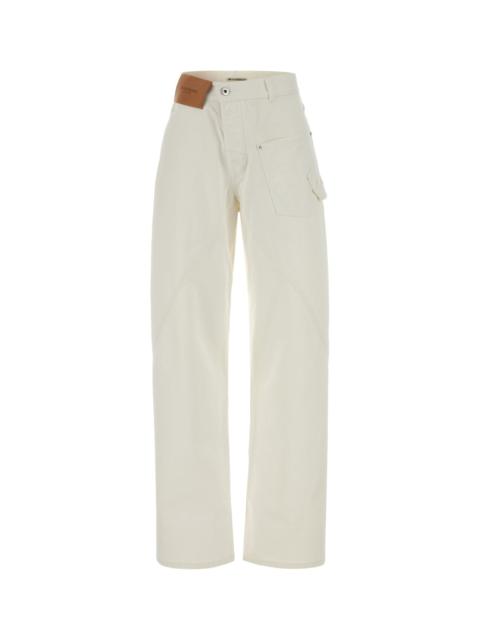 JW Anderson White denim jeans