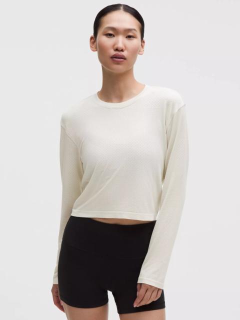 lululemon Swiftly Perforated Stripe Long-Sleeve Shirt