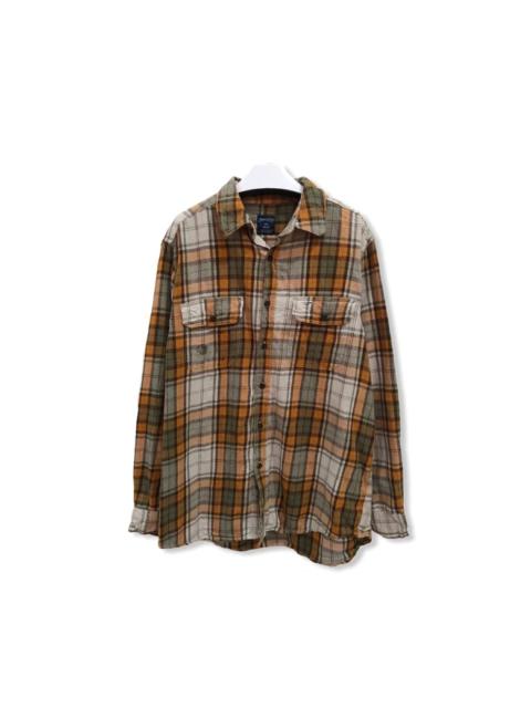 Other Designers Faded Glory - Faded Flory Plaid Tartan Flannel Shirt 👕