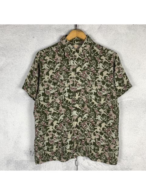 Other Designers Dry Bones Oni Demon Japanese Button Up Shirt