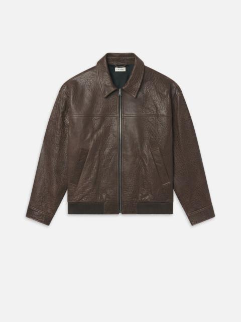 FRAME Textured Leather Bomber