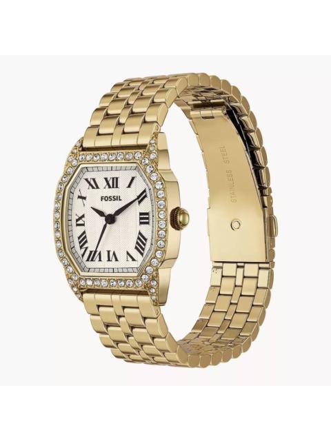 Other Designers Fossil Harlow Quartz Crystal Silver Dial Ladies Watch ES5489