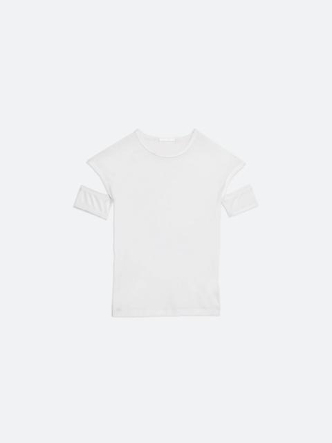 Helmut Lang SLASHED SHRUNKEN TEE