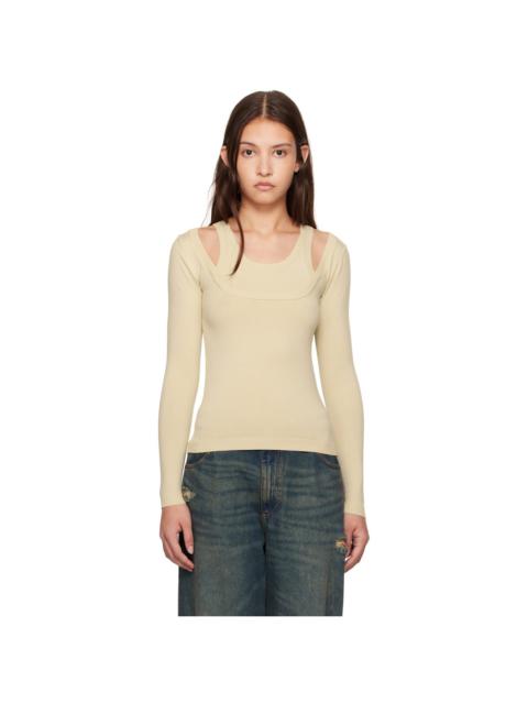 gimaguas SSENSE Exclusive Beige Étoile Sweater