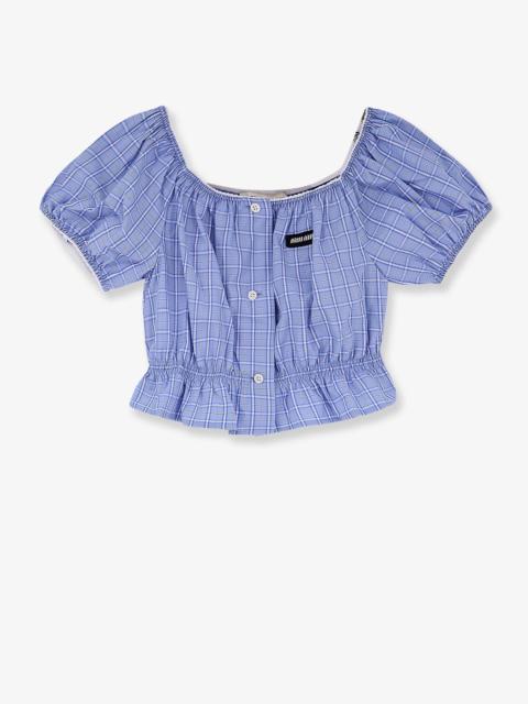 Miu Miu Miu Miu Striped Cotton Top