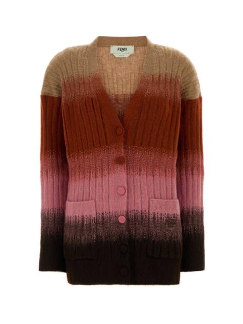 FENDI Fendi Women Multicolor Stretch Mohair Blend Cardigan