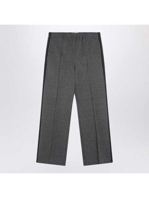 Miu Miu Miu Miu Anthracite Knitted Trousers In Punto Stoffa Women