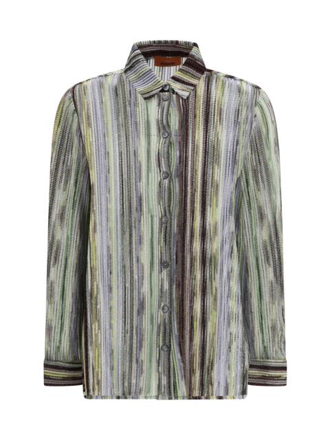 Missoni Women Shirt With Iconic Multicolored Pattern
