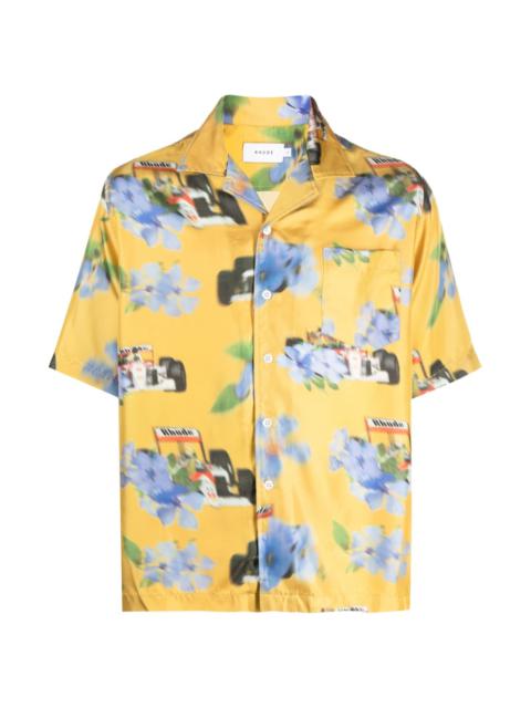 Rhude FLORAL-PRINT SILK SHIRT