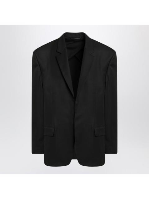 BALENCIAGA Balenciaga Single-Breasted Jacket Black In Wool Men