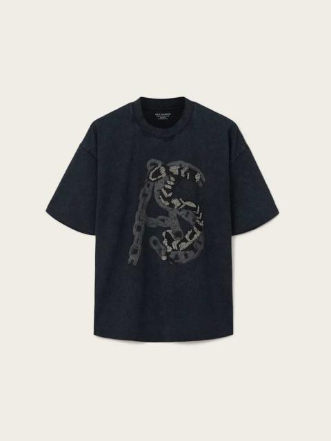 ALLSAINTS SCALE CROPPED GRAPHIC T-SHIRT