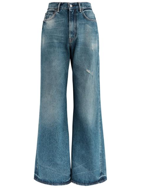 Acne Studios Distressed Wide-leg Jeans