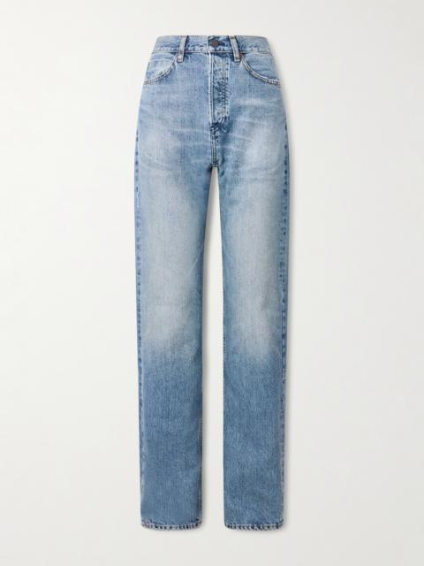FRAME The Stack High-rise Straight-leg Jeans