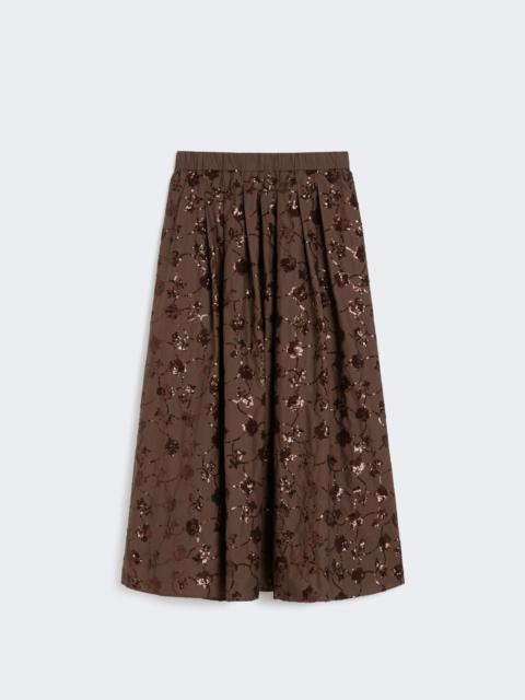 WEEKEND Max Mara TEMPRA Sequinned cotton skirt