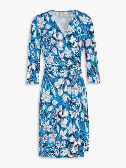 DIANE VON FURSTENBERG Julian floral-print silk-jersey mini wrap dress