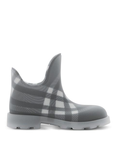 Burberry Check Rubber Marsh Low Boots, Brand Size 36 ( US Size 6 )