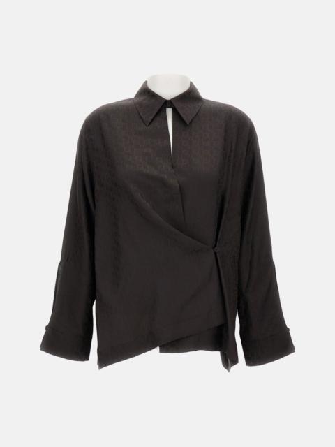 FENDI Fendi Women Ff Jacquard Silk Shirt