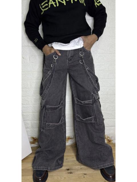Other Designers 🔥JAPANESE BRAND🔥Bondage Punk Flare Bootcut Cargo Pants