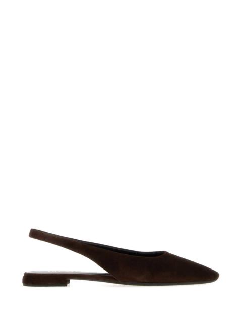 Prada Prada Women Dark Brown Suede Ballerinas