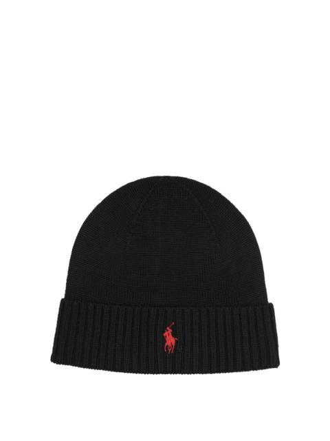 Other Designers Polo Ralph Lauren Wool Beanie With Pony