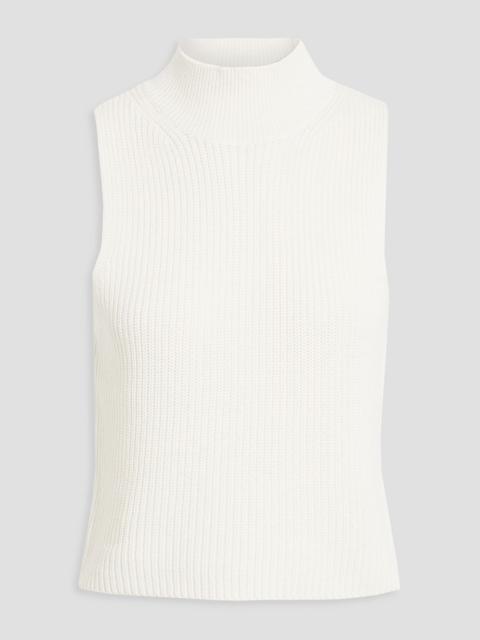 Other Designers Virgi ribbed cotton and cashmere-blend turtleneck top