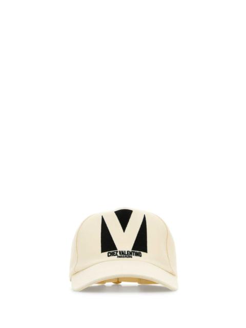 Valentino Valentino Garavani Men Ivory Cotton Baseball Cap