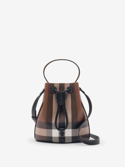 Burberry Mini Check Bucket Bag