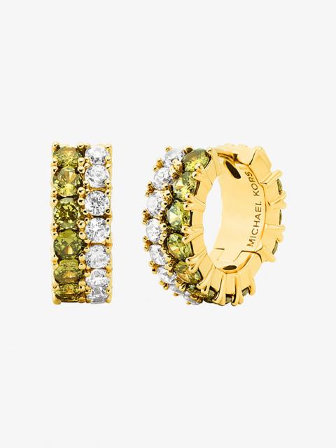 MICHAEL KORS Colored Stone Huggie Earrings