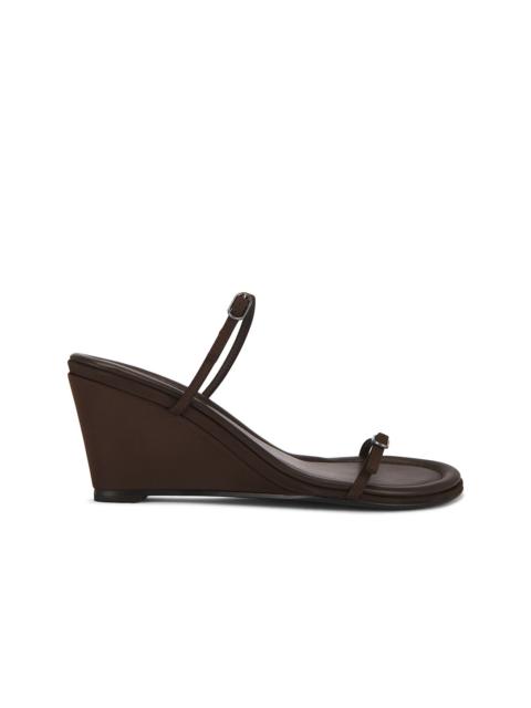 ST. AGNI Petit Belt Detail Wedge Sandal