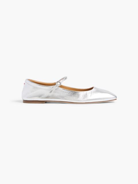 Aeyde Uma metallic leather Mary Jane flats