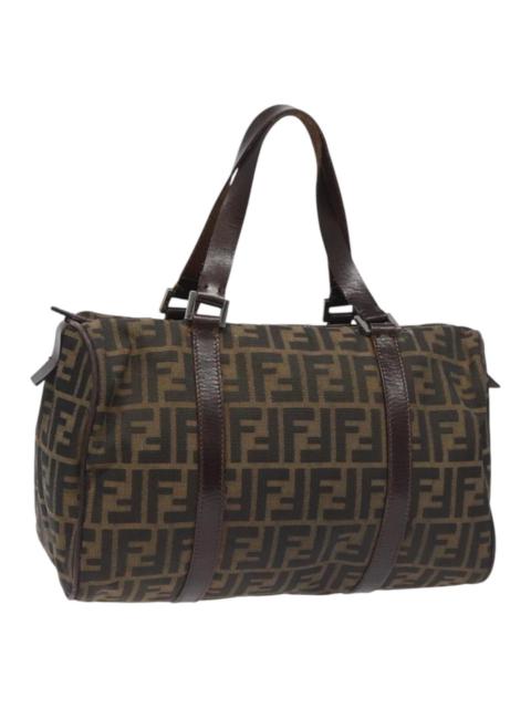 FENDI FENDI Zucca Canvas Hand Bag Brown Black