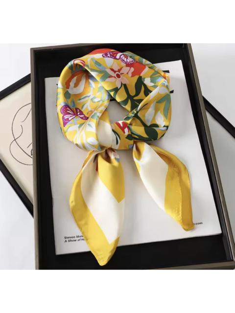 Other Designers Other - ✨Elegant Bandana Square Scarf Silky Satin Print Leop