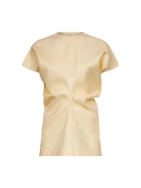 Toteme Women Straw Basketweave Slouch Waist Top