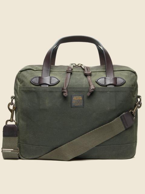 FILSON Tin Cloth Compact Briefcase - Otter Green