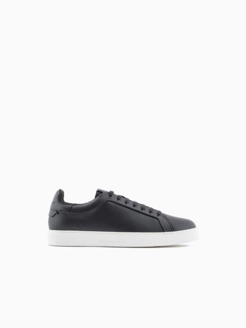 EMPORIO ARMANI Supple leather sneakers