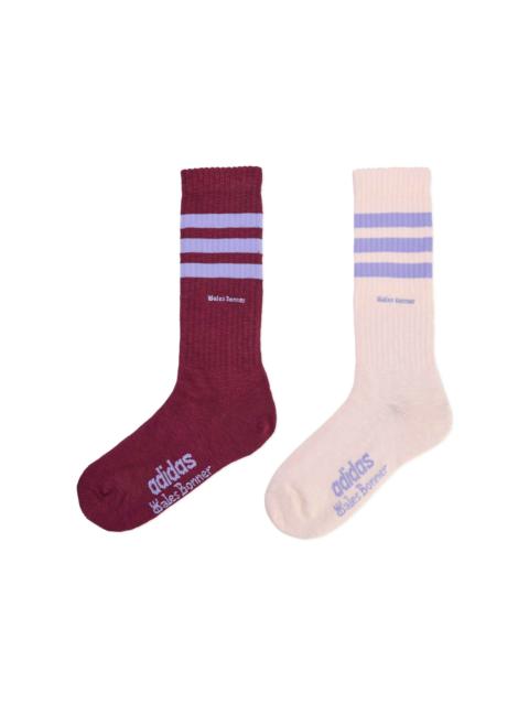 adidas WB THREE STRIPES SOCKS - MAROON / WONQUA