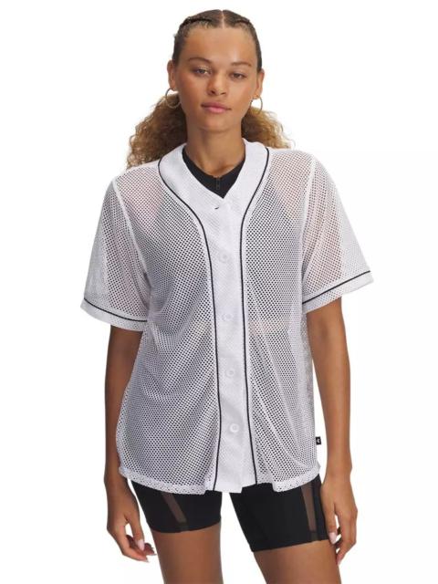 Under Armour Women's UA Sportstyle Baseball Jersey - White