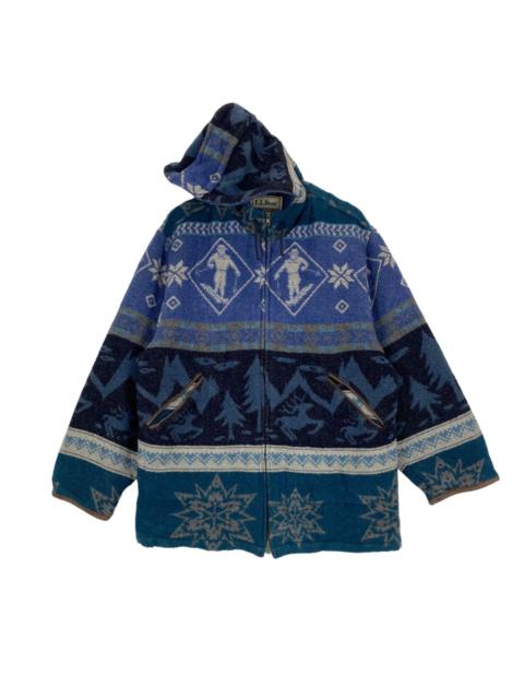 Other Designers Vintage L.L Bean printed wool hoodie jacket