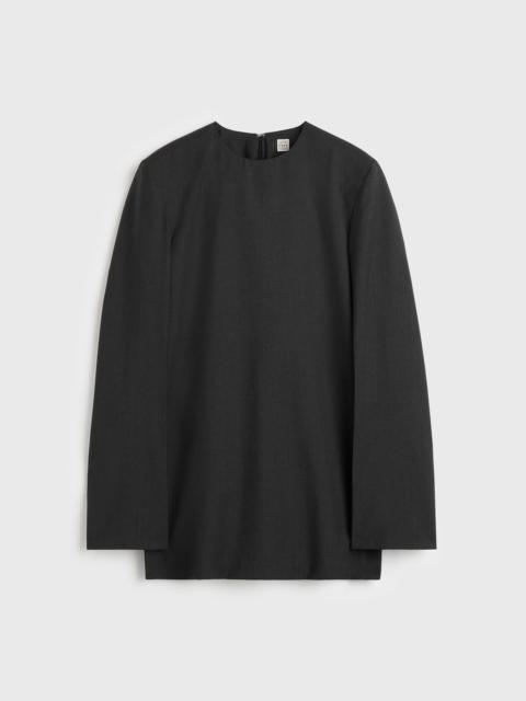 TOTEME Tailored dinner blouse charcoal
